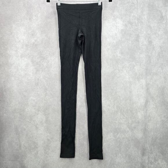 Theory Shawn Ponte Classic Black Pants Leggings Bottoms Active Extra Small XS